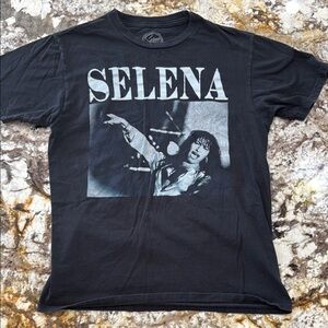 Vintage Selena Black Graphic T-Shirt